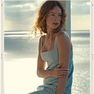 DŌEN Frost Blue Heirloom Celina Dress Size Medium